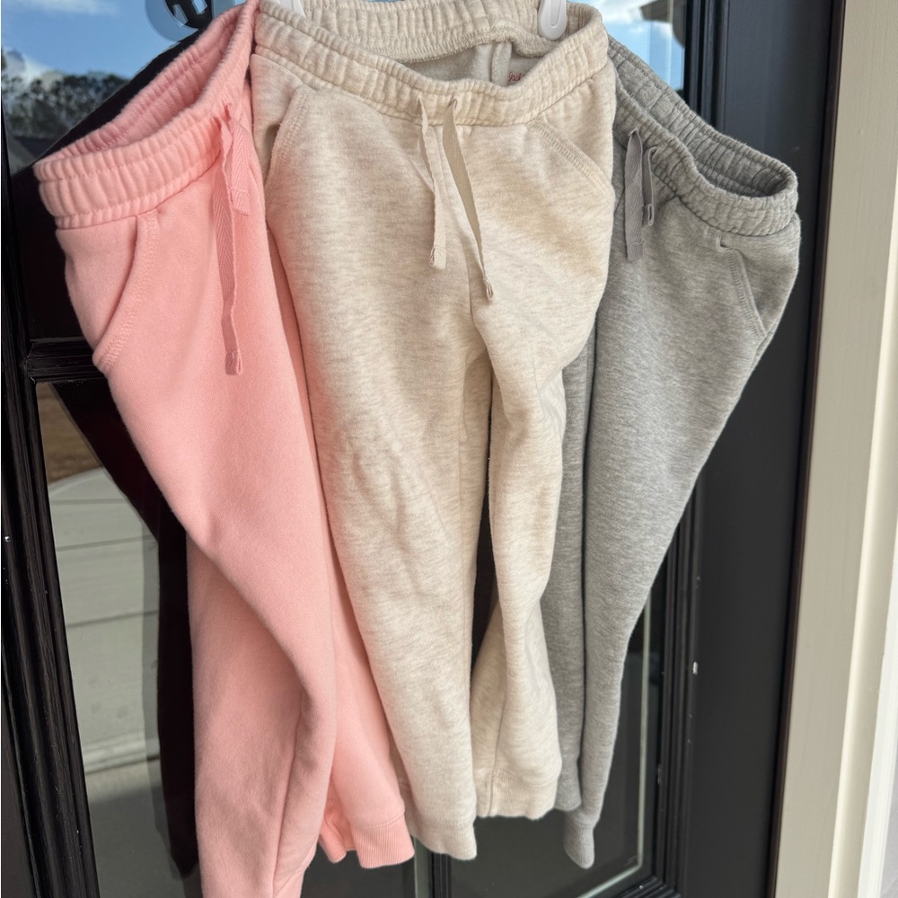 Cat & Jack Kids Joggers - Pink, Cream, and Gray